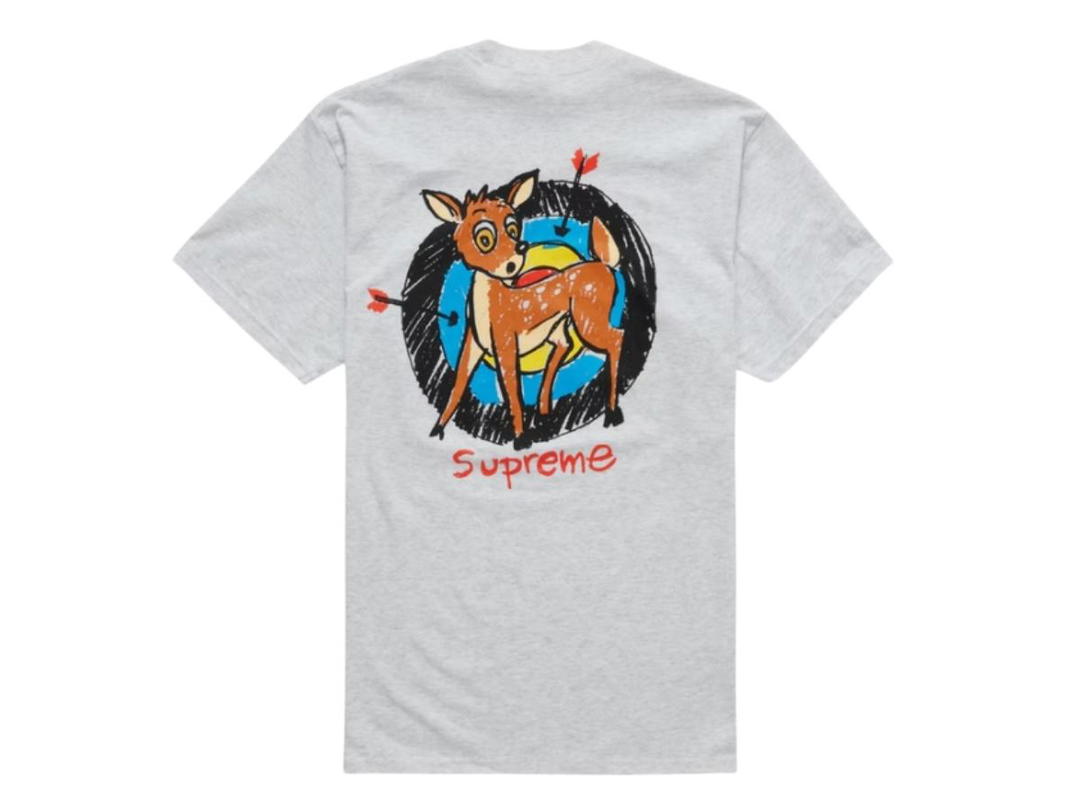Supreme Supreme Deer Tee Ash Grey