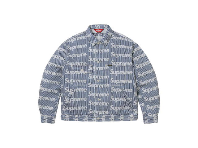 Supreme Supreme Denim Chore Trucker Jacket Stripe (SS24) - view 1