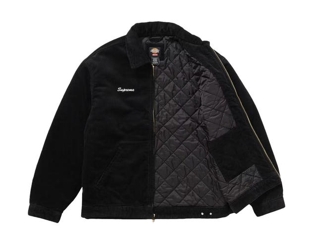 Supreme Supreme Dickies Corduroy Work Jacket Black - view 2