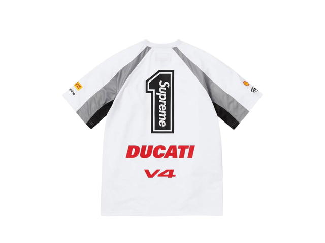 Supreme Supreme Ducati Soccer Jersey White - view 1