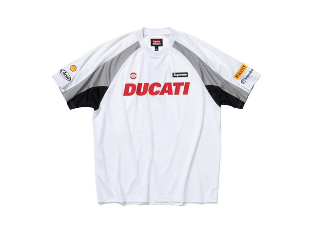 Supreme Supreme Ducati Soccer Jersey White - view 2