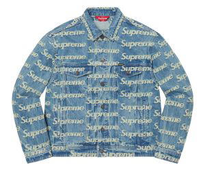 Buy Supreme Frayed Logos Denim Trucker Jacket Blue at Sasom – Authentic and Ready to Ship
