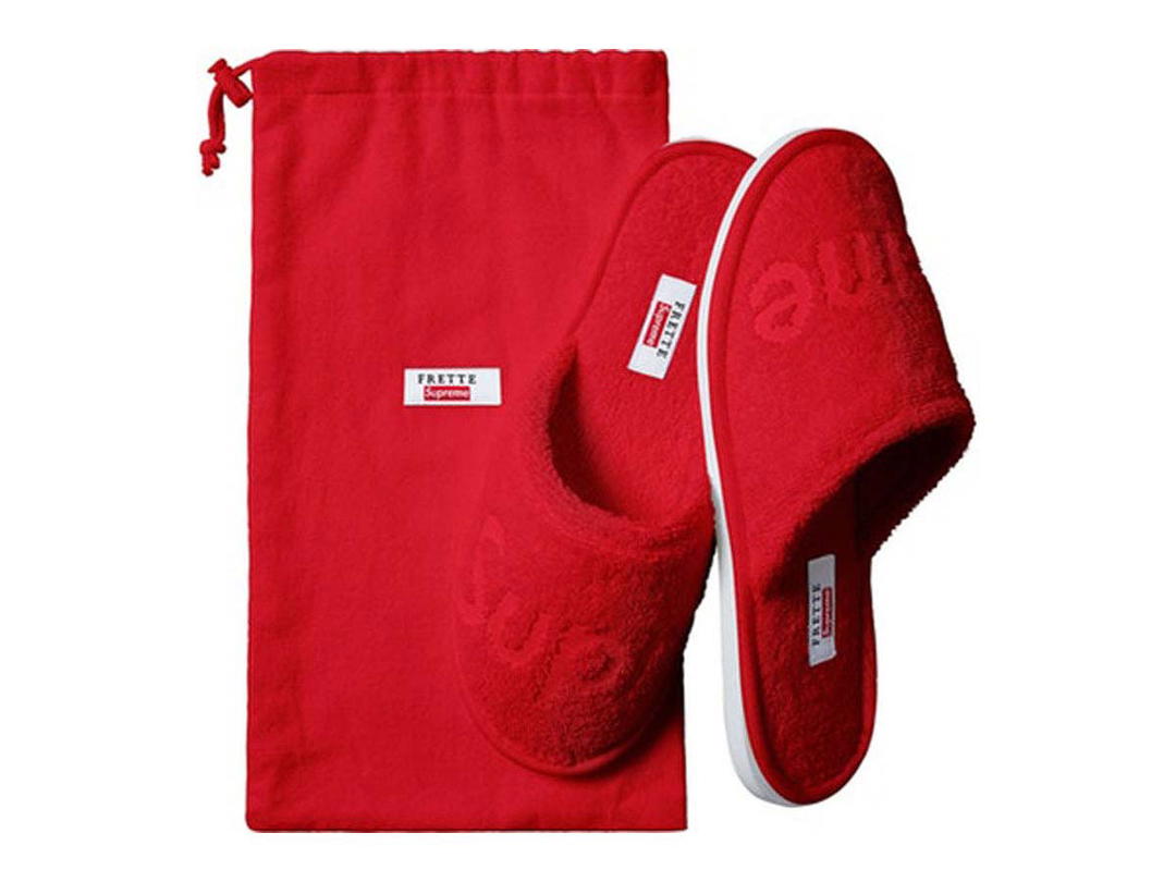 Supreme Supreme Frette Slippers Red
