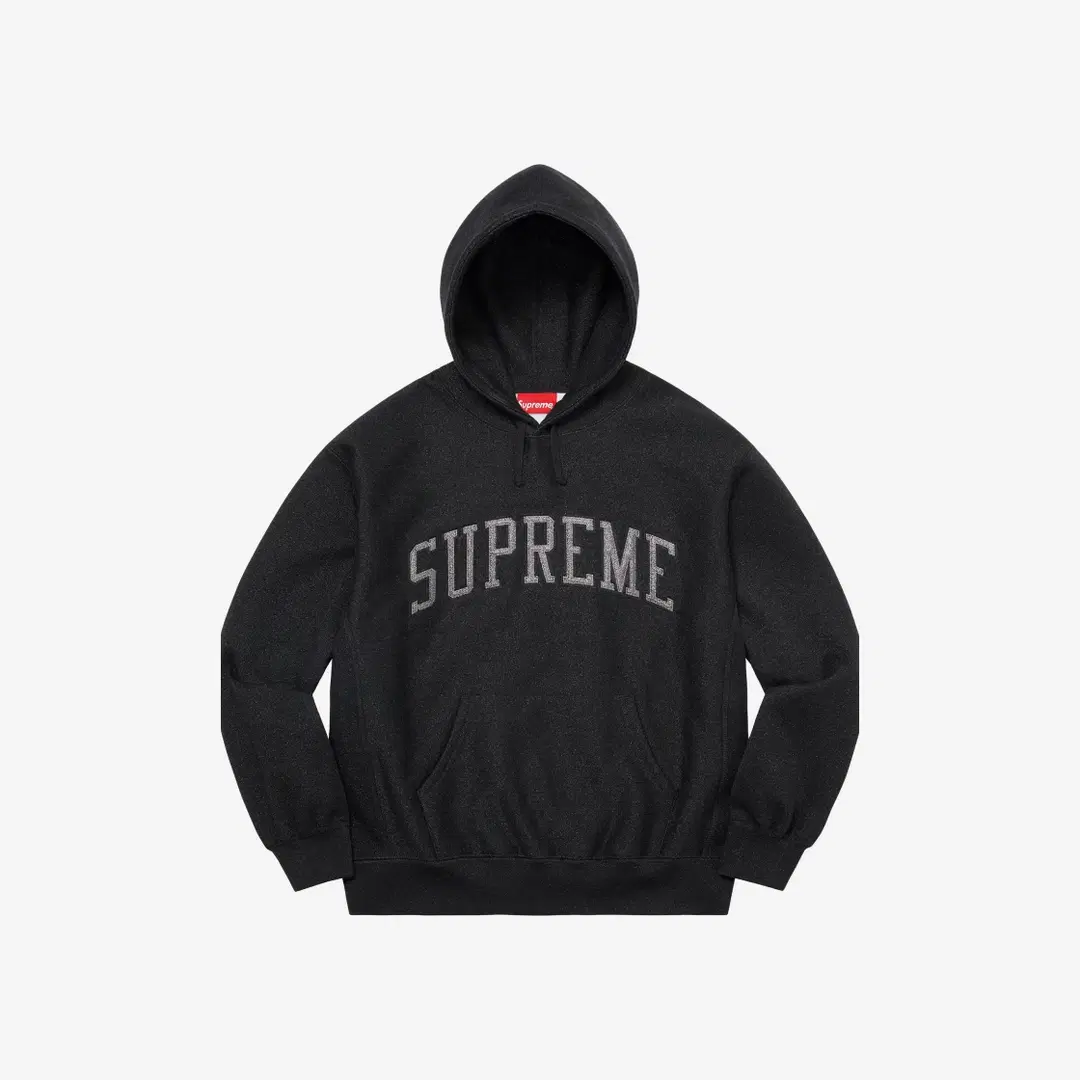 Supreme Supreme Glitter Arc Hooded Sweatshirt Black - 23SS
