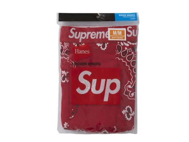 Supreme Supreme Hanes Bandana Boxer Briefs Red (2 Pack) - view 2
