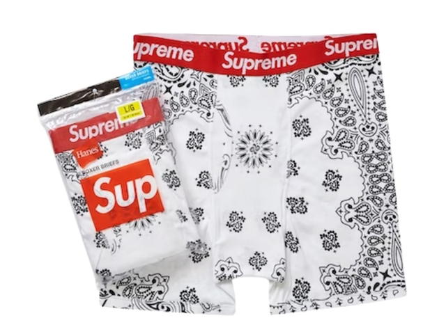 Supreme Supreme Hanes Bandana Boxer Briefs White (2 Pack) - view 1