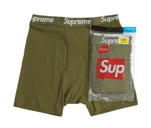 Buy Supreme Hanes Boxer Briefs Olive (2 Pack) at Sasom – Authentic and Ready to Ship