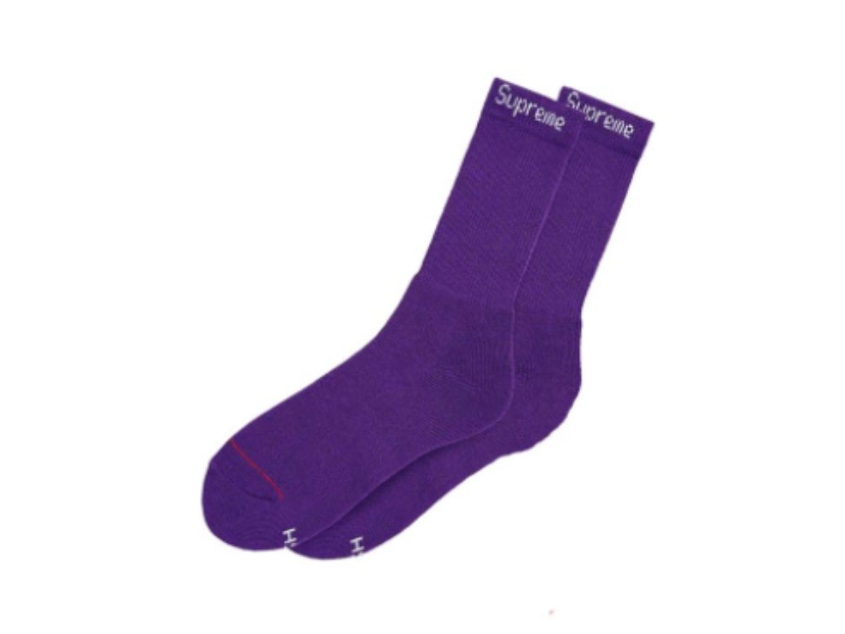 Supreme Supreme Hanes Crew Socks (1 Pack) Purple