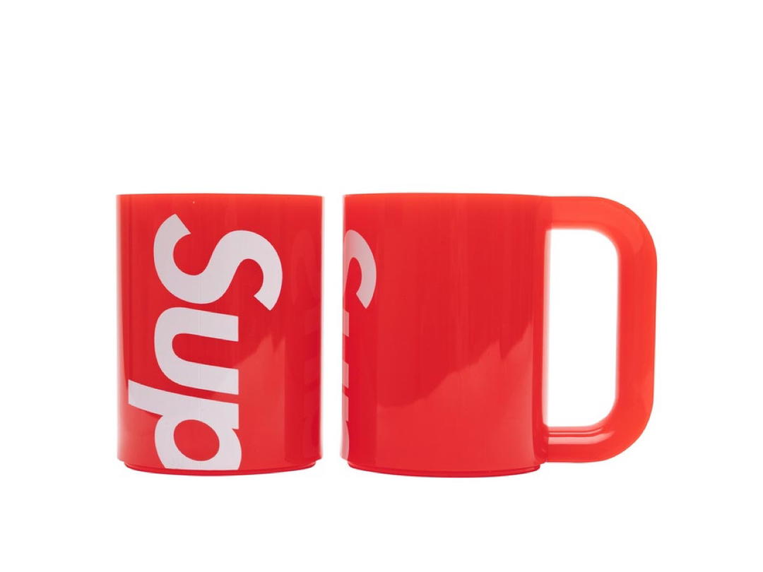 Supreme Supreme Heller Mugs (Set Of 2) Red