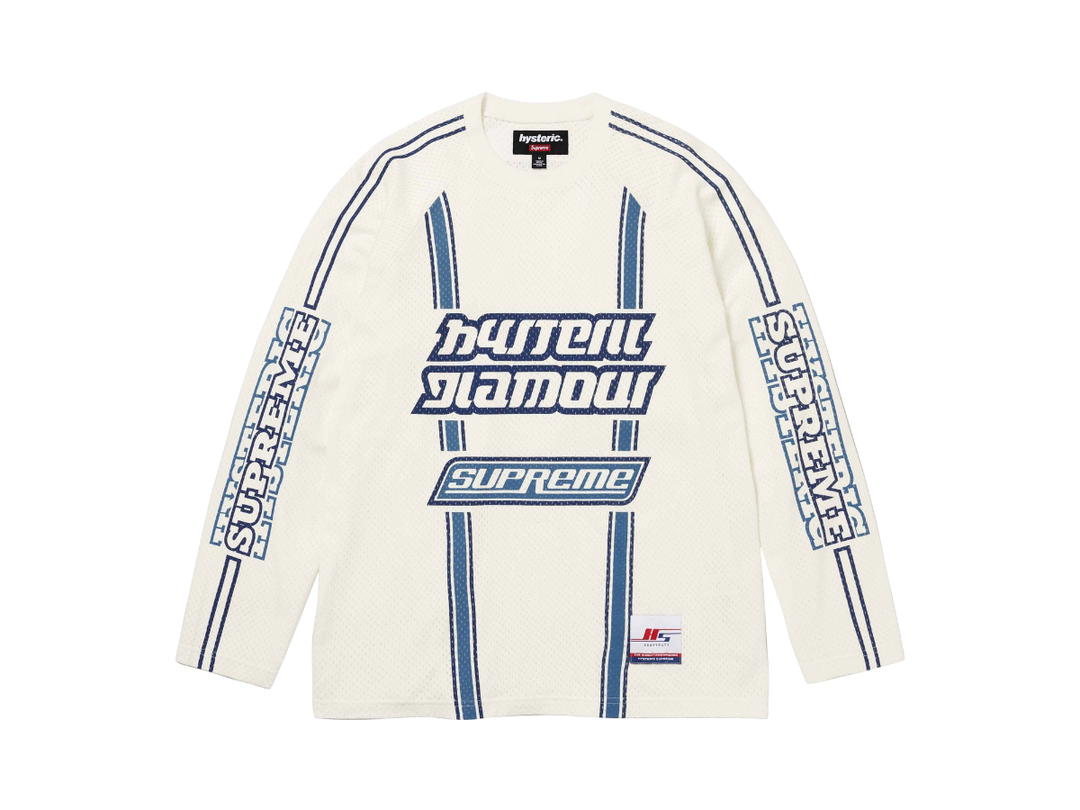 Supreme Supreme Hysteric Glamour Mesh L/S Top White (FW24)