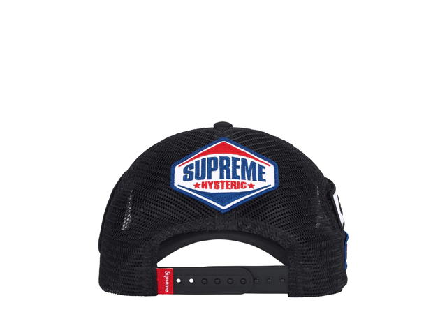 Supreme Supreme Hysteric Glamour Vanson Leathers Mesh Back 6-Panel Black (FW24) - view 2