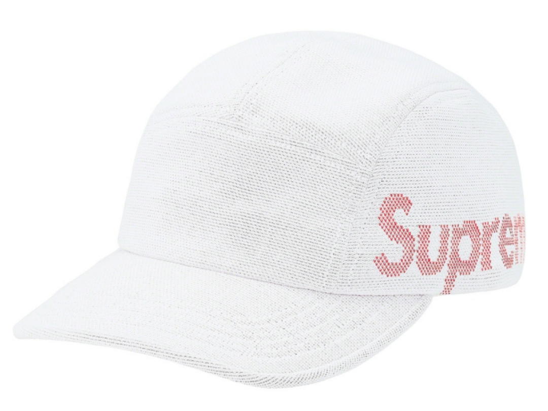 Supreme Supreme Jacquard Pique Camp Cap White