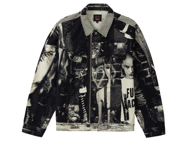 Supreme Supreme Jean Paul Gaultier Fuck Racism Trucker Jacket White - view 1