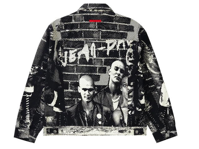 Supreme Supreme Jean Paul Gaultier Fuck Racism Trucker Jacket White - view 2