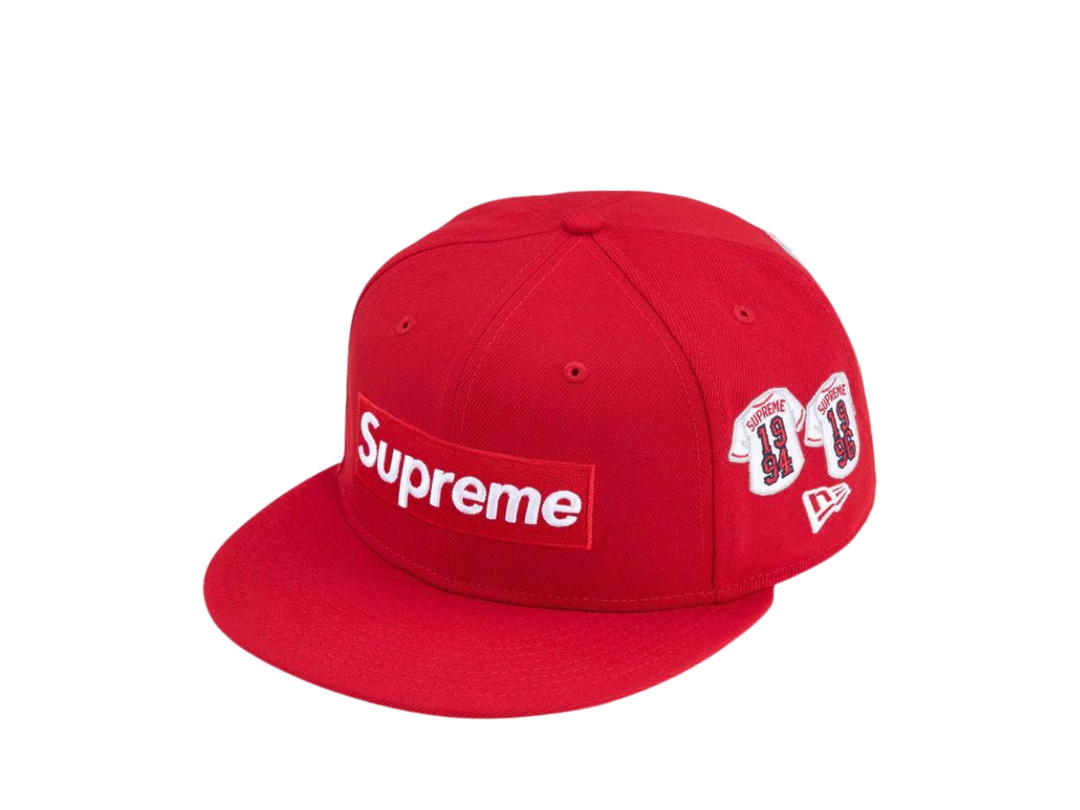 Supreme Supreme Jerseys Box Logo New Era Baseball Hat Red (FW24)