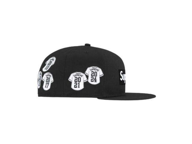 Supreme Supreme Jerseys Box Logo New Era Fitted Hat Black (FW24) - view 2