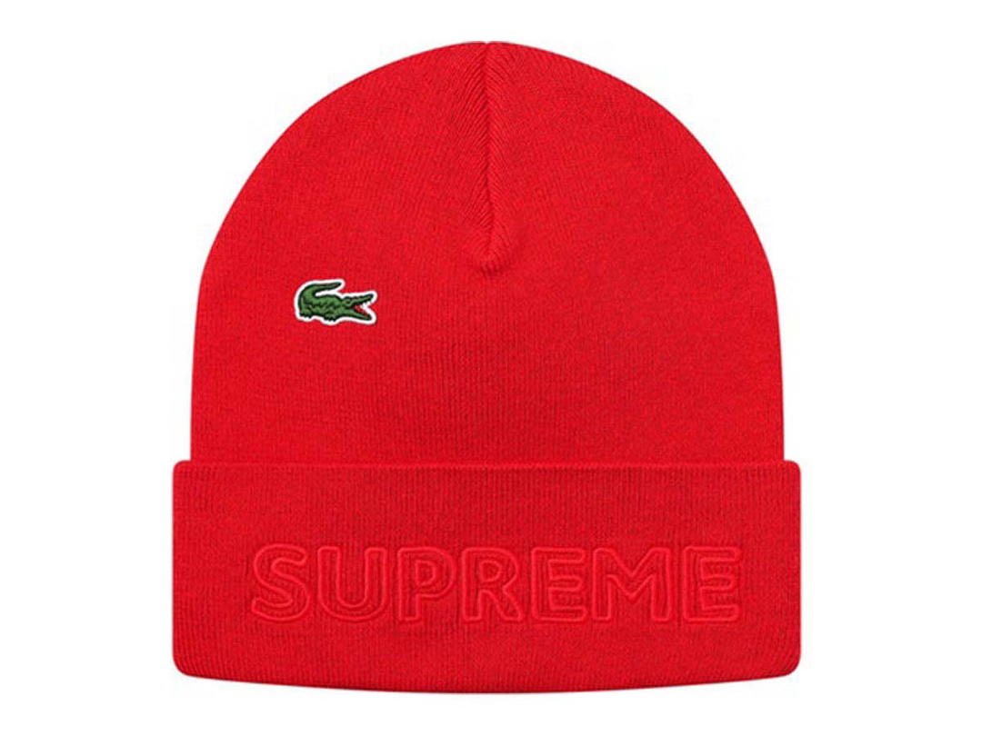 Supreme Supreme Lacoste Beanie Red