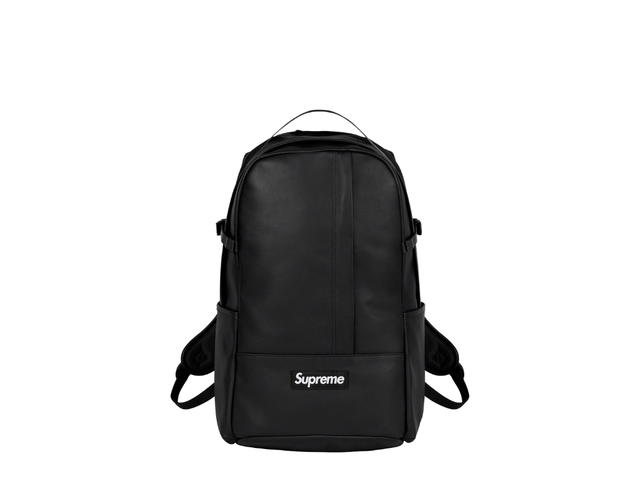 Supreme Supreme Leather Backpack Black (FW23) - view 1