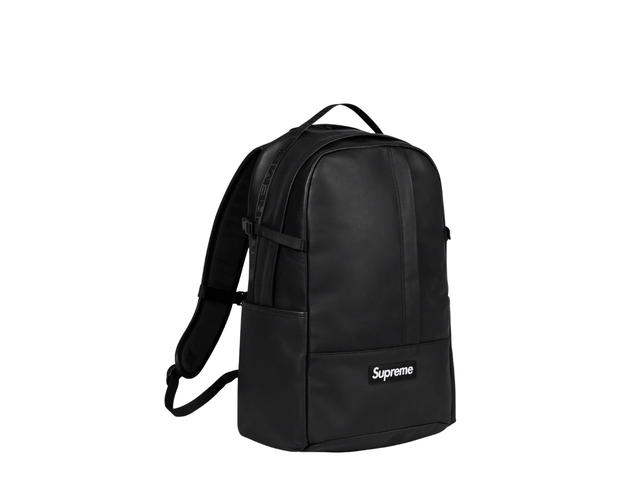 Supreme Supreme Leather Backpack Black (FW23) - view 3