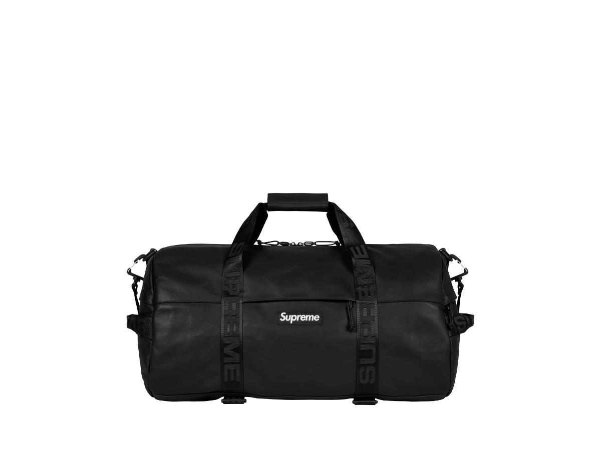 Supreme Supreme Leather Duffle Bag Black (FW23)