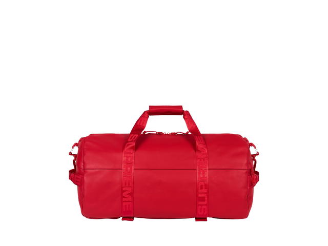 Supreme Supreme Leather Duffle Bag Red (FW23) - view 2