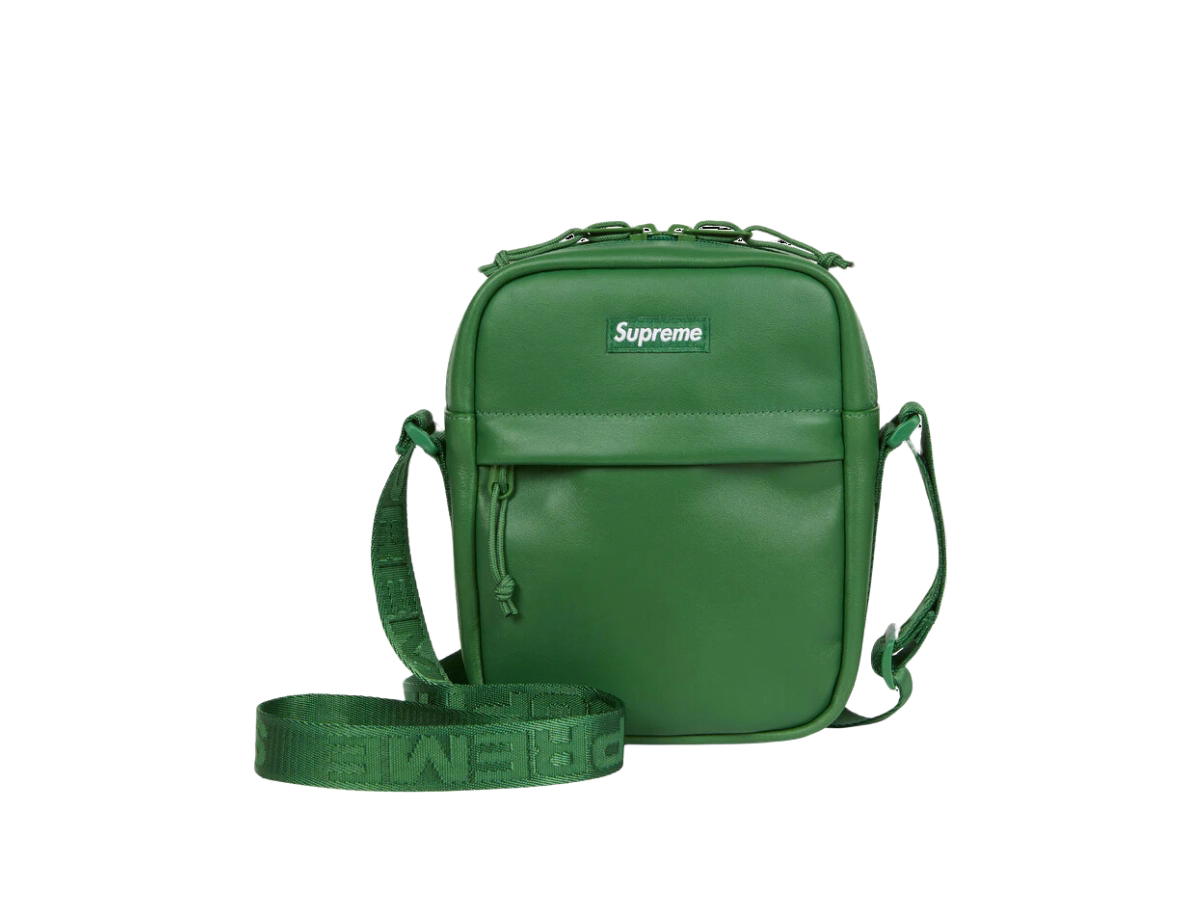 Supreme Supreme Leather Shoulder Bag Green (FW24)