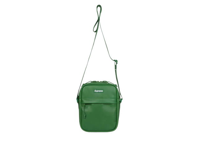 Supreme Supreme Leather Shoulder Bag Green (FW24) - view 3