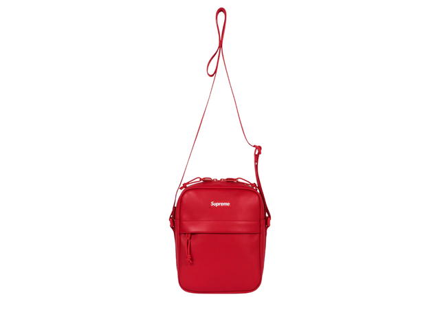Supreme Supreme Leather Shoulder Bag Red (FW23) - view 2