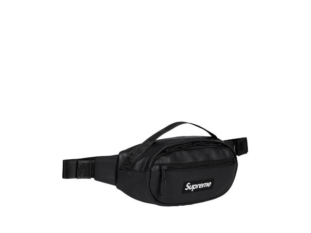 Supreme Supreme Leather Waist Bag Black (FW23) - view 3
