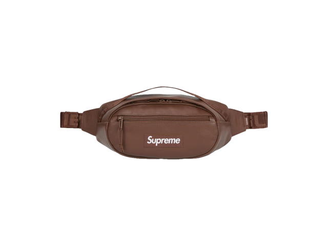 Supreme Supreme Leather Waist Bag Brown (FW24) - view 1