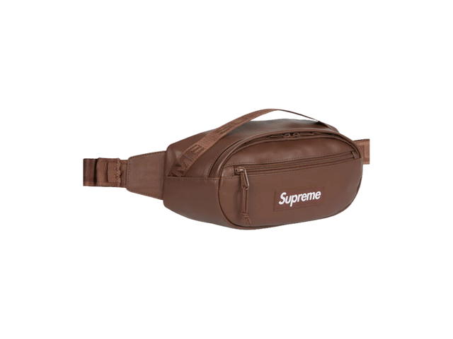 Supreme Supreme Leather Waist Bag Brown (FW24) - view 2