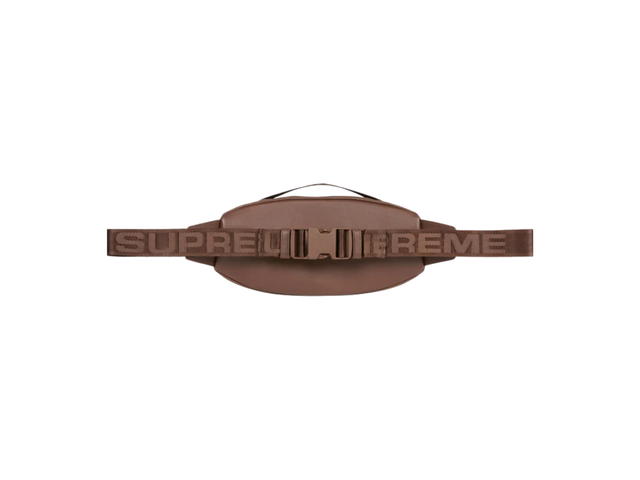 Supreme Supreme Leather Waist Bag Brown (FW24) - view 3