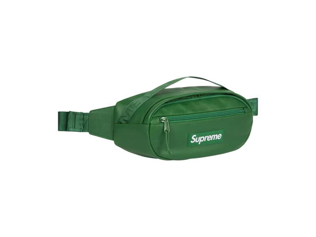 Supreme Supreme Leather Waist Bag Green (FW24) - view 2