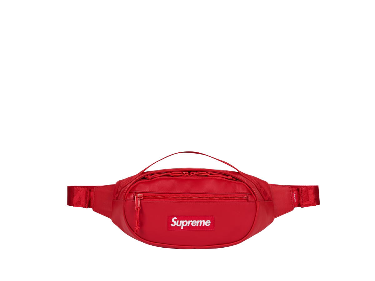 Supreme Supreme Leather Waist Bag Red (FW23)
