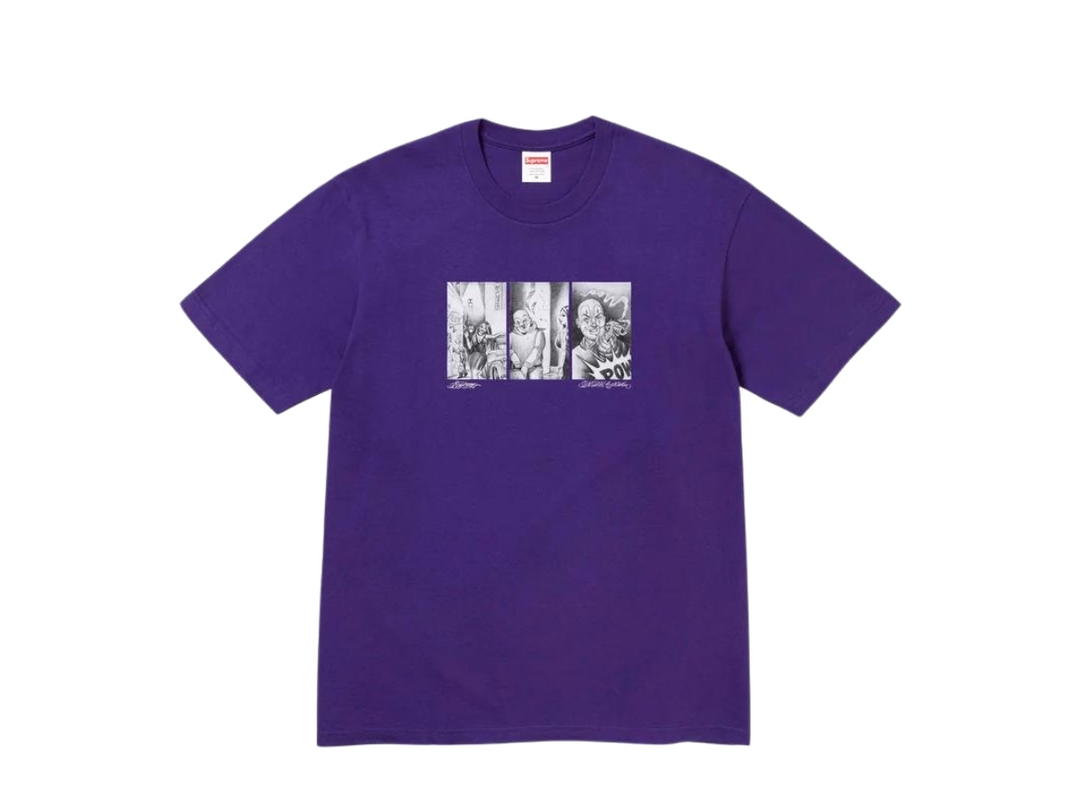 Supreme Supreme Mister Cartoon Pow Tee Purple (FW24)