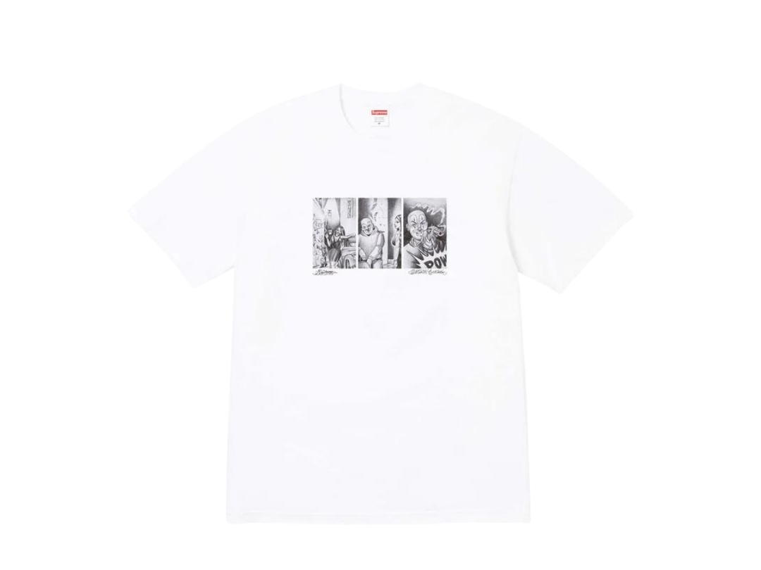 Supreme Supreme Mister Cartoon Pow Tee White (FW24)