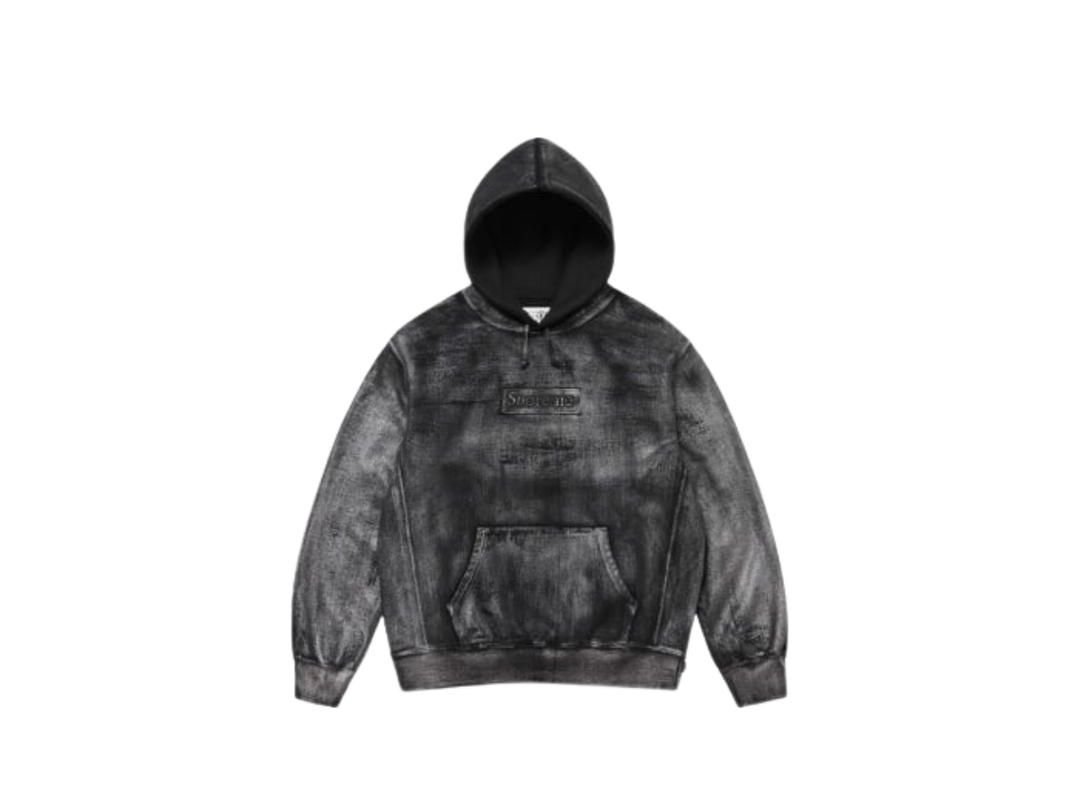 Supreme Supreme/MM6 Maison Margiela Foil Box Logo Hooded Sweatshirt Black (SS24)