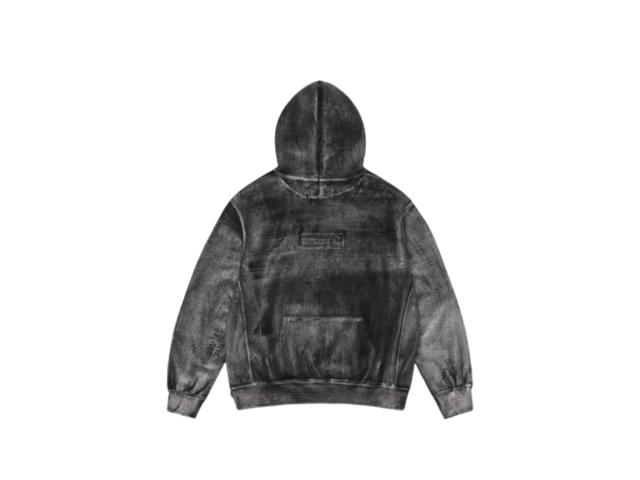 Supreme Supreme/MM6 Maison Margiela Foil Box Logo Hooded Sweatshirt Black (SS24) - view 2