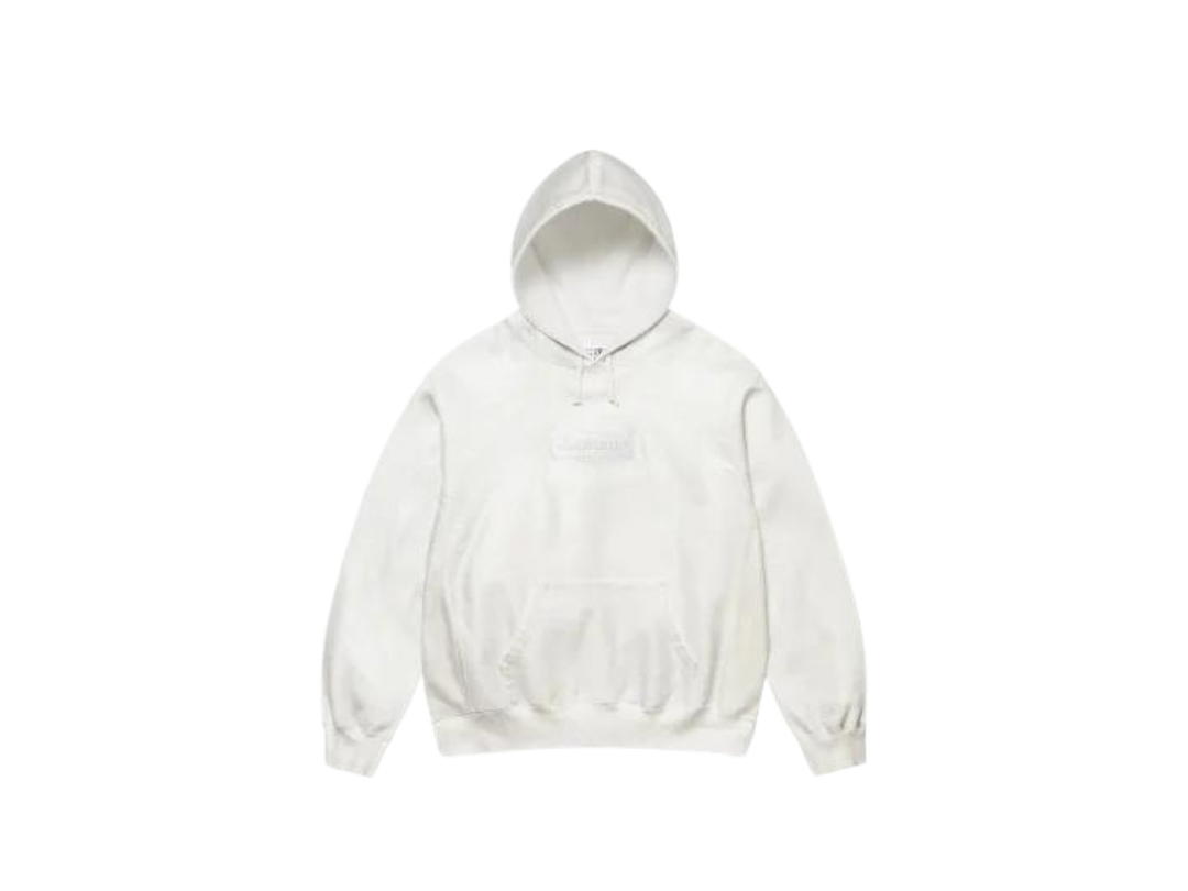 Supreme Supreme/MM6 Maison Margiela Foil Box Logo Hooded Sweatshirt White (SS24)