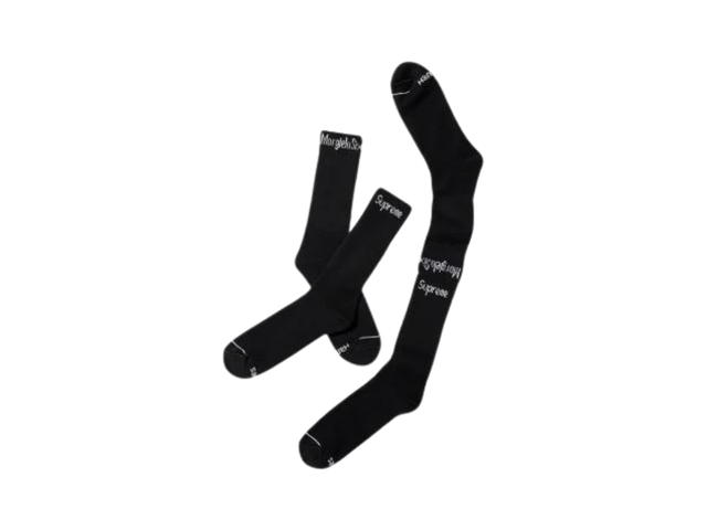 Supreme Supreme/MM6 Maison Margiela/Hanes Crew Socks Black - 1Pack (SS24) - view 2
