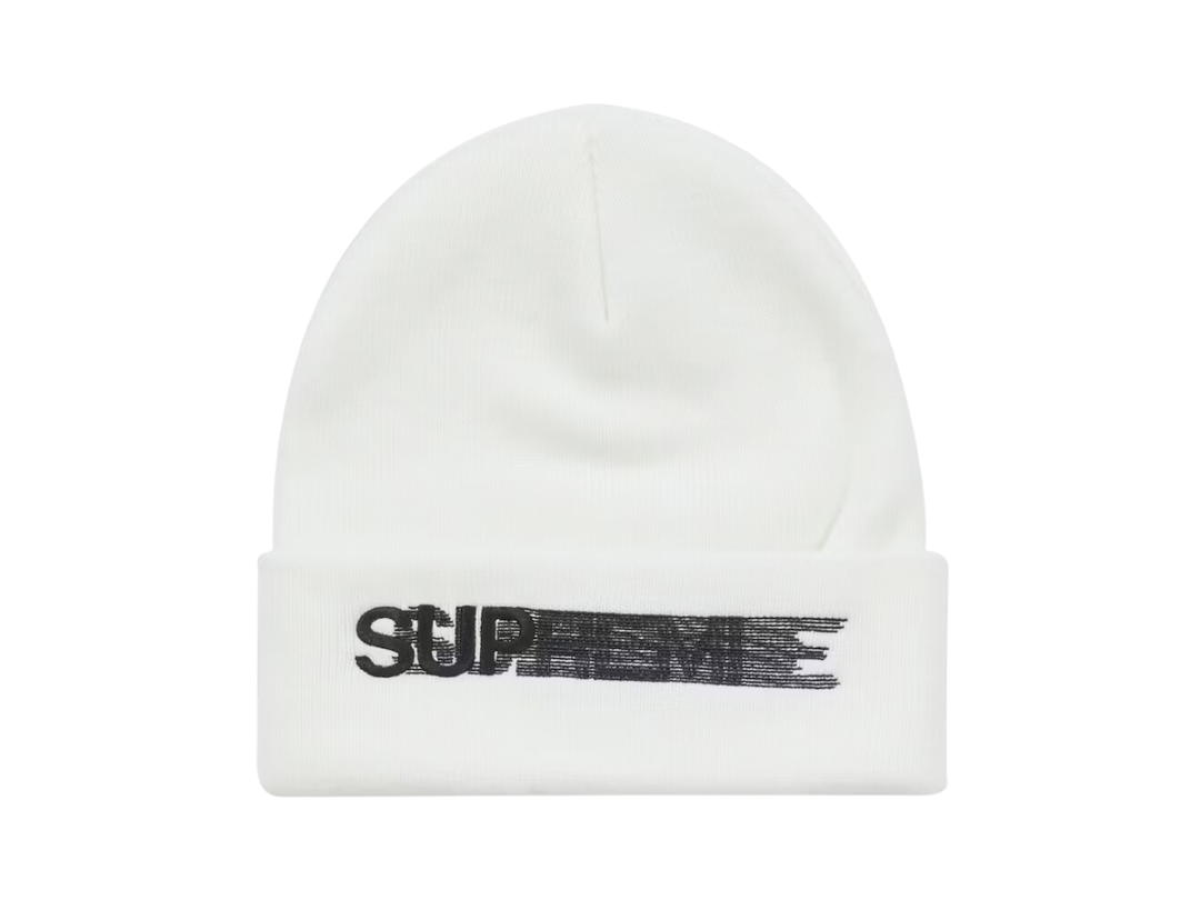 Supreme Supreme Motion Logo Beanie White (SS23)