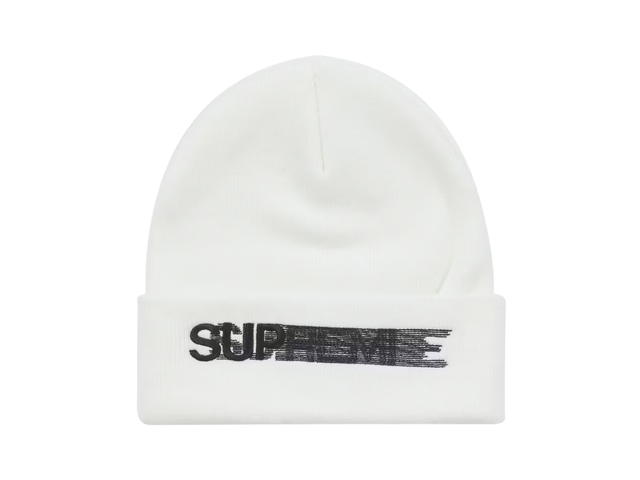 Supreme Supreme Motion Logo Beanie White (SS23) - view 1