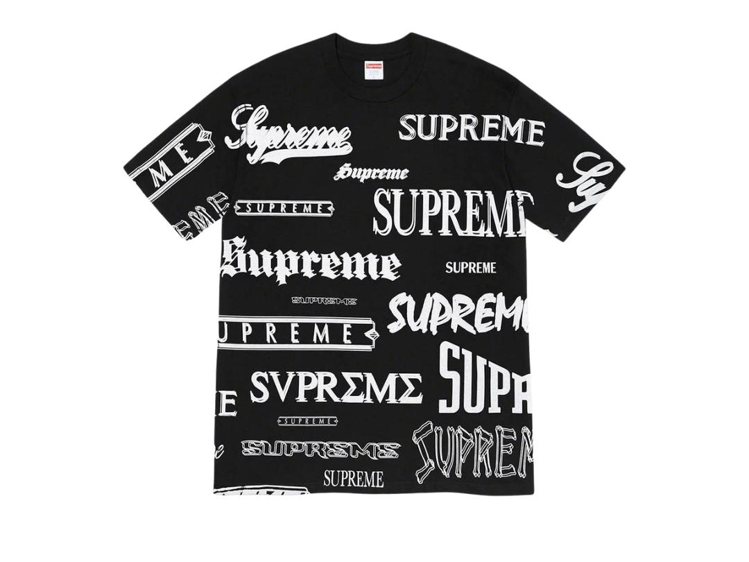 Supreme Supreme Multi Logo Tee Black (FW20)