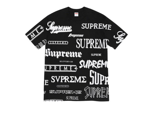Supreme Supreme Multi Logo Tee Black (FW20) - view 1