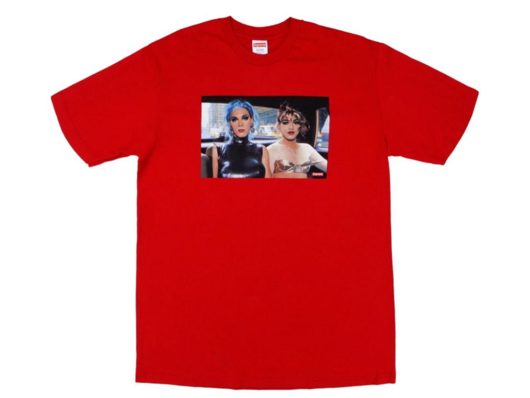 Supreme Supreme Nan Goldin Misty and Jimmy Paulette Tee Red