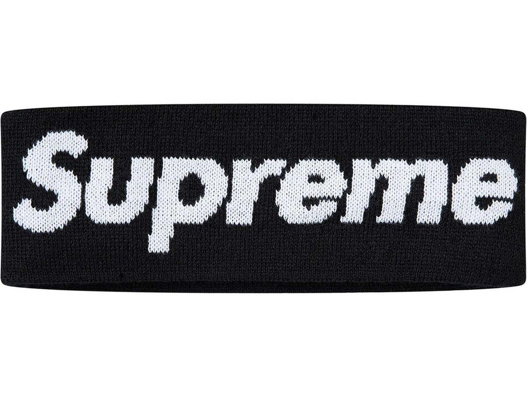 Supreme Supreme New Era Big Logo Headband Black