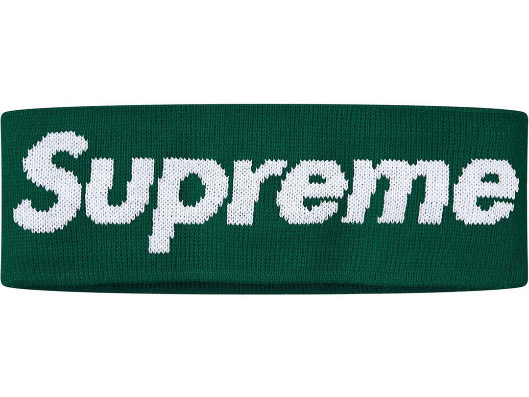 Supreme Supreme New Era Big Logo Headband Green