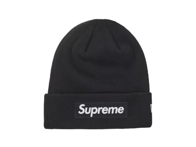 Supreme Supreme New Era Box Logo Beanie Black (FW24) - view 1