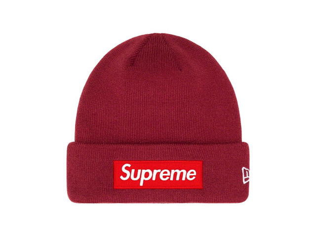 Supreme Supreme New Era Box Logo Beanie Cardinal (FW22) - view 1