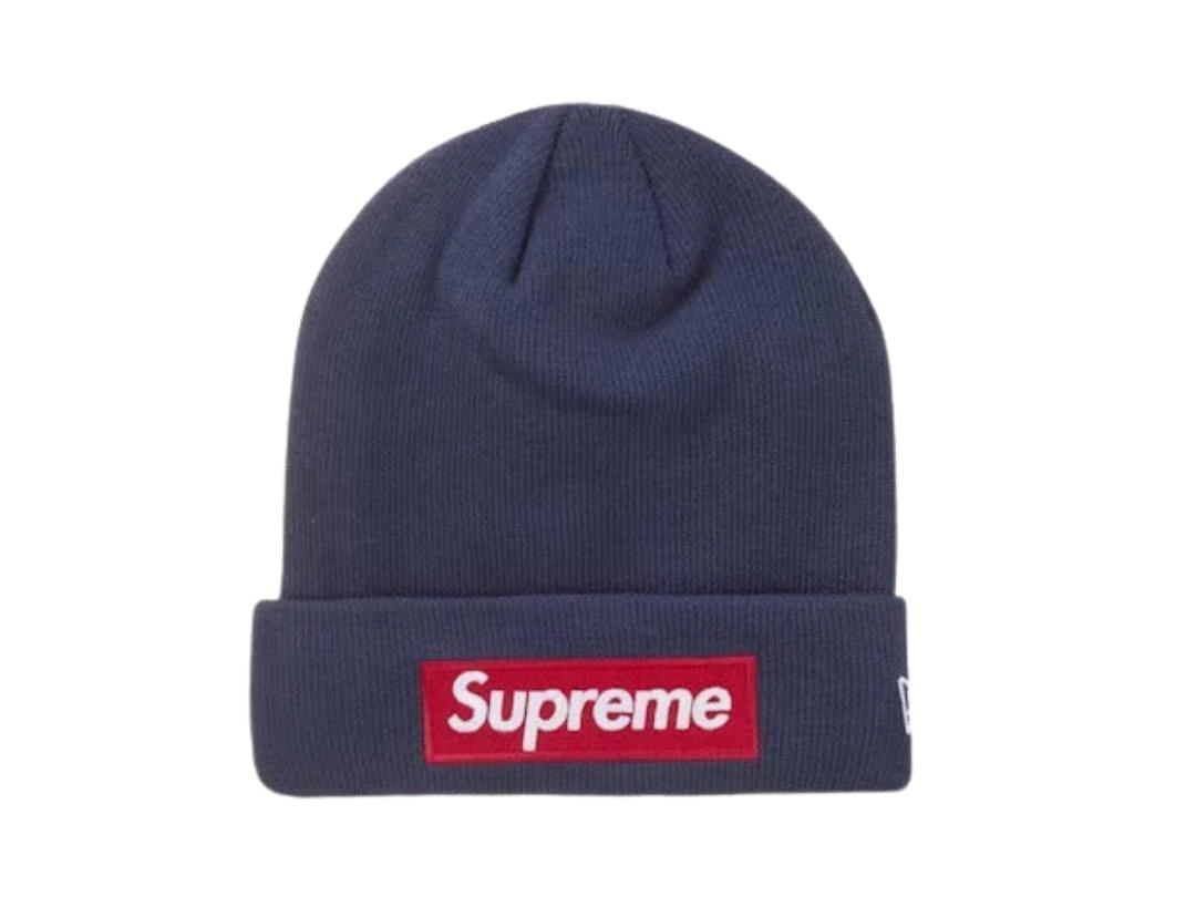 Supreme Supreme New Era Box Logo Beanie Navy (FW24)